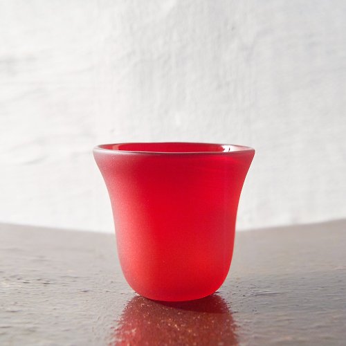 3,co 當代瓷器 【3,co】手工彩色玻璃杯(小) - 紅