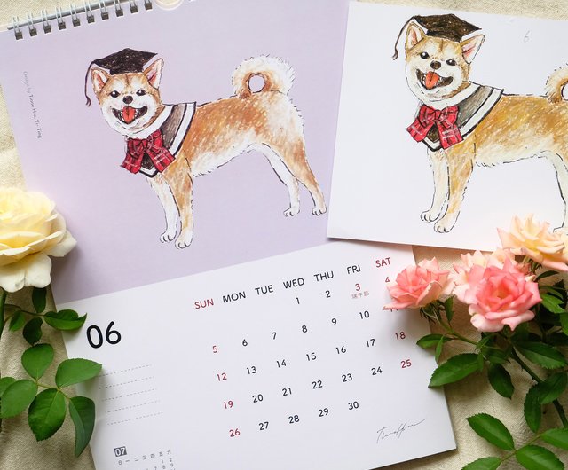 Christmas Gift] 2022 Cat And Dog Calendar Festival Illustration Design By Tinne Hsu - Shop Tinnehsu - Calendars - Pinkoi