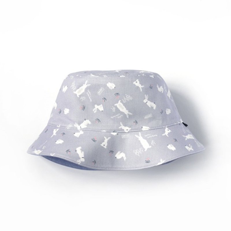 Marshmallow bunny rabbit hat - หมวก - ผ้าฝ้าย/ผ้าลินิน สีน้ำเงิน