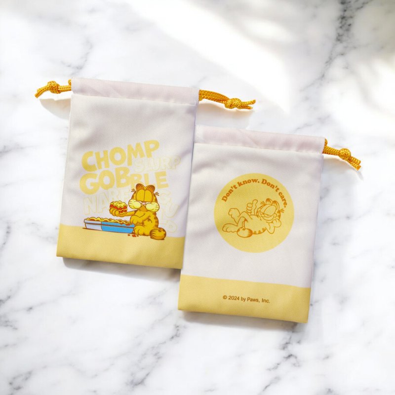 加菲貓 索繩袋 GF-Pouch-04 - 束口袋/束口背包/水桶包 - 棉．麻 