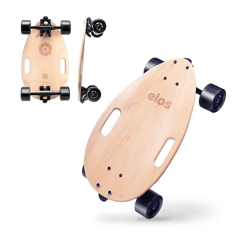 Elos Urban Skateboard・Mobility Board I Maple Sugar Wood - Fitness Equipment - Wood Brown