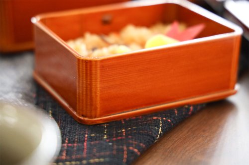 隅丸二段弁当箱　高級　本漆 福壽漆器店 隅丸二段弁当箱 - ショップ MUKU工房 弁当箱・ランチ