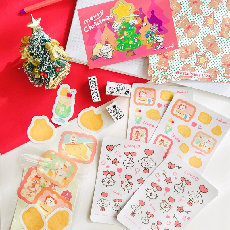 聖誕節限定手帳裝飾組合 - 貼紙 - 紙 