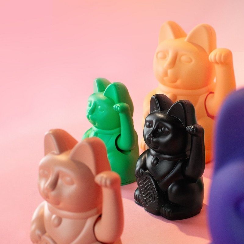 Exclusive lucky colors for the twelve zodiac signs-Colorful Lucky Cat-Multicolor - Items for Display - Plastic 