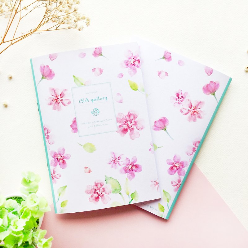 Sakura blank/notebook - สมุดบันทึก/สมุดปฏิทิน - กระดาษ สึชมพู