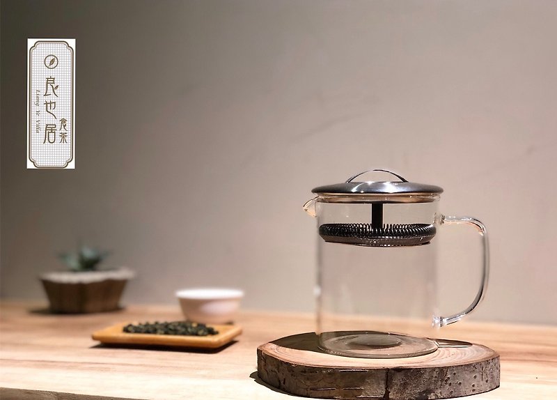 Simple - heat resistant glass teapot 400ml - ถ้วย - แก้ว 