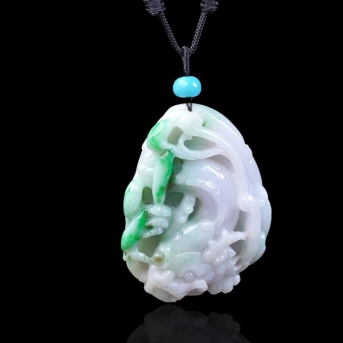 瓔珞珠寶盒 E.L.Jewelry Box 【龍行天下】飄陽綠翡翠龍牌項鍊 | 天然緬甸玉翡翠A貨 | 送禮