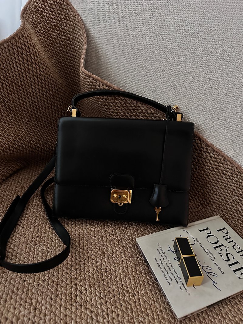 中古包 Hermes 愛馬仕 Sac Cardenas小尺寸公文包 - 手提包/手提袋 - 真皮 黑色