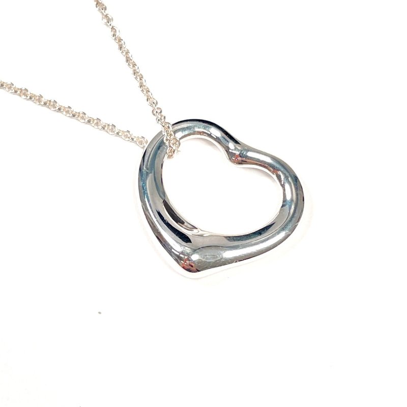 【日本直送 中古美品】ティファニー TIFFANY&Co. ネックレス オープンハート　 エルサペレッティ シルバー925 シルバー - 項鍊 - 純銀 銀色