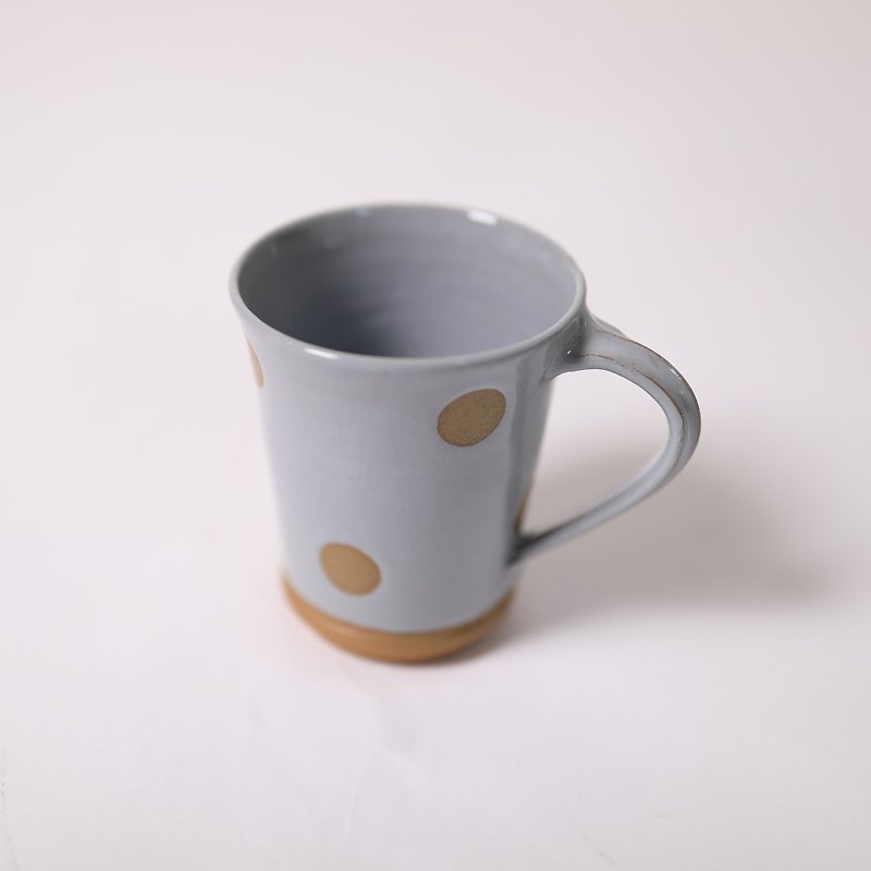 wave mug-blue gary-fair trade - แก้วมัค/แก้วกาแฟ - ดินเผา สีเทา