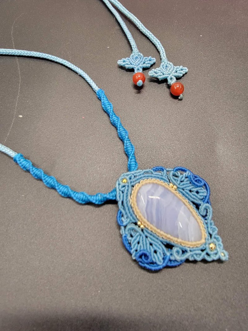 Stone Necklace - Necklaces - Wax Blue