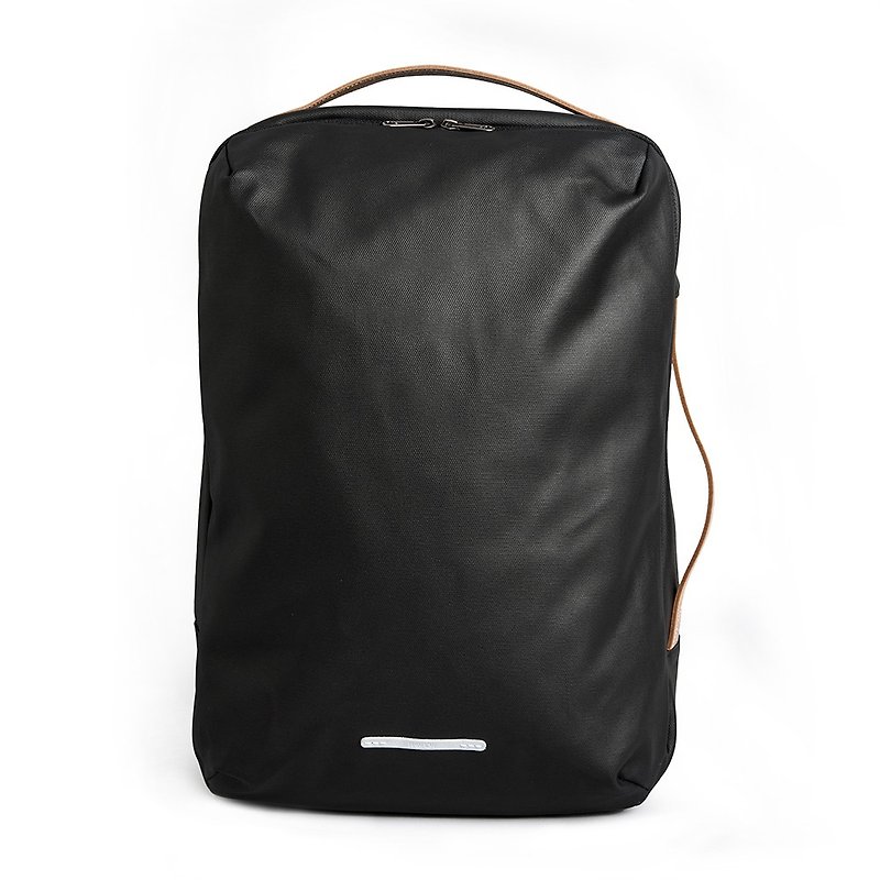 RAWROW-CANVOWER SERIES-15 "THREE-ORDER Classic Backpack (Back / Hand / Shoulder) - Black-RBP170BK - Backpacks - Paper Black