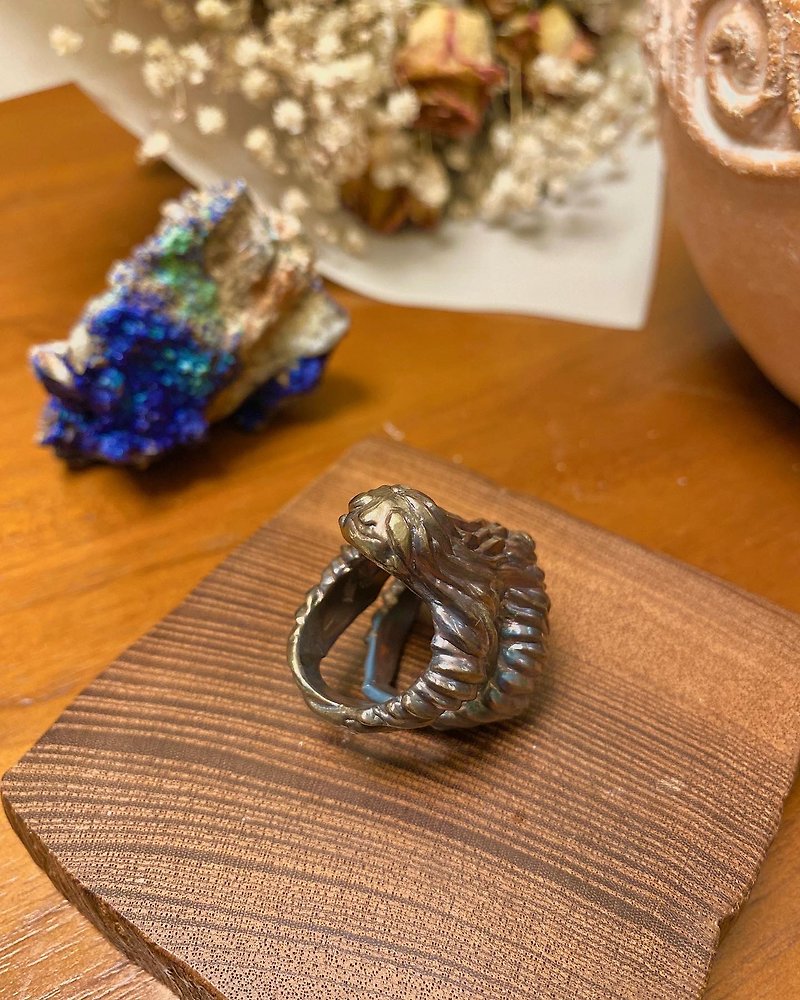 樹懶戒指 Sloth Ring - 戒指 - 純銀 銀色