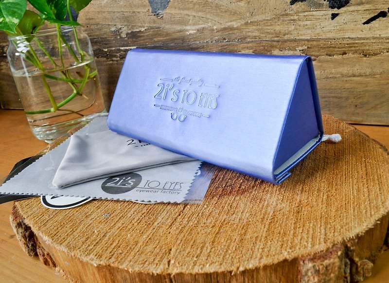 Glasses Box│Portable Triangular Box│Blue│2is BT01B - Eyeglass Cases & Cleaning Cloths - Other Materials Blue