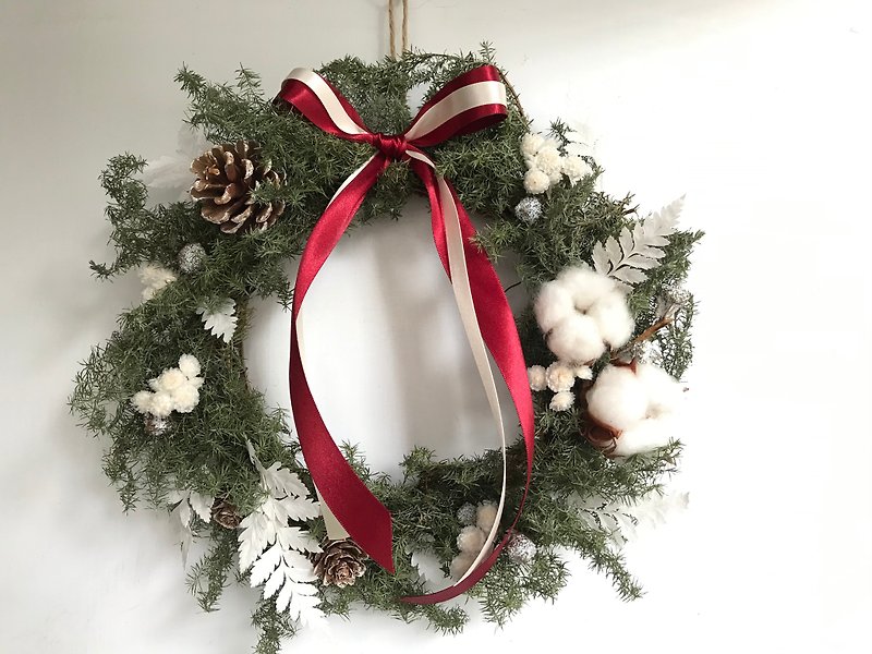 Snowy christmas wreath - Dried Flowers & Bouquets - Plants & Flowers White