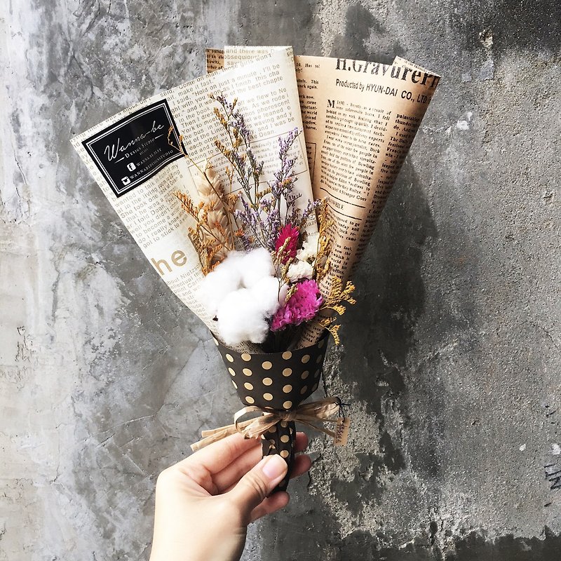 "Wannabe" cotton drying green paper bouquet - a sense of immortality desk decorations flower arrangement wedding gifts cotton tail rabbit grass dried bouquet wedding gift was a small lavender P17 - Plants - Plants & Flowers Multicolor
