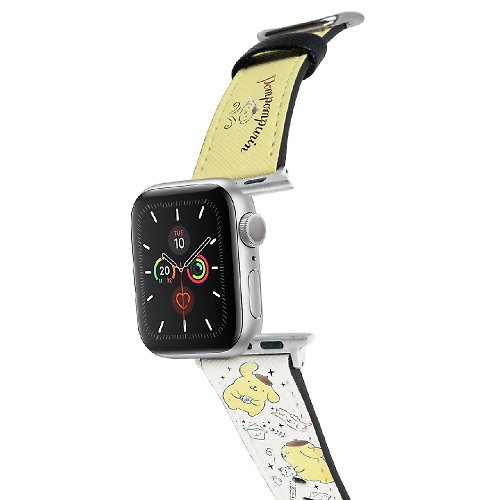 HongMan康文國際 【Hong Man】三麗鷗系列 Apple Watch 皮革錶帶 布丁狗