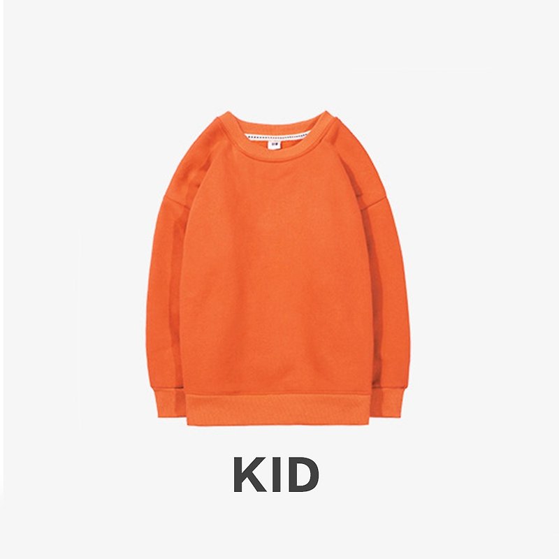 KIDS Long Sleeve Round Neck University T :: Boys and Girls Can Wear :: Orange AW27602 - เสื้อยืด - ผ้าฝ้าย/ผ้าลินิน สีส้ม