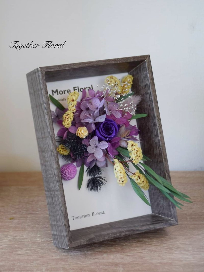 Immortal flower table decoration / wall decoration purple series - ช่อดอกไม้แห้ง - พืช/ดอกไม้ 
