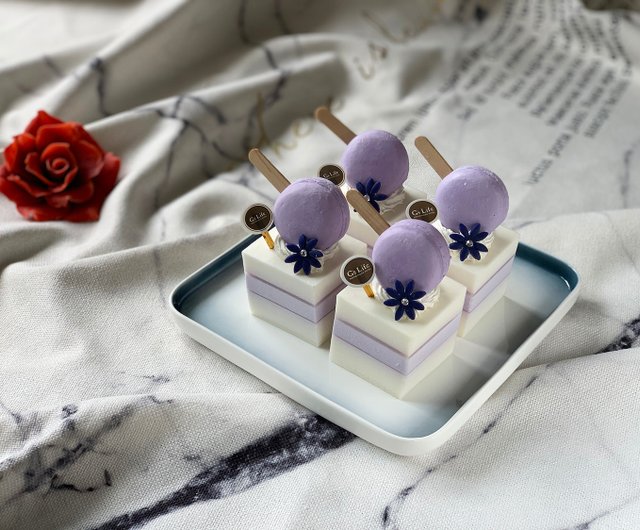 シングルエントリーケーキソープギフトボックス─パープル