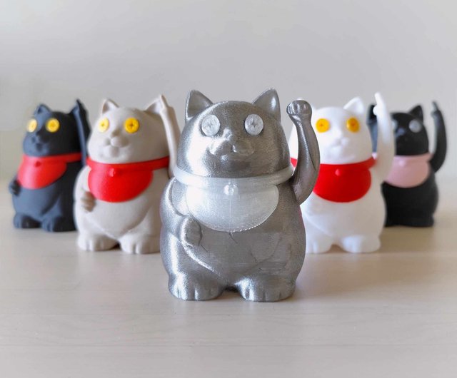 プリント入り　大変丈夫な帆前掛け　商売人必須 招き猫プリント柄 imgrc0097928867.jpg