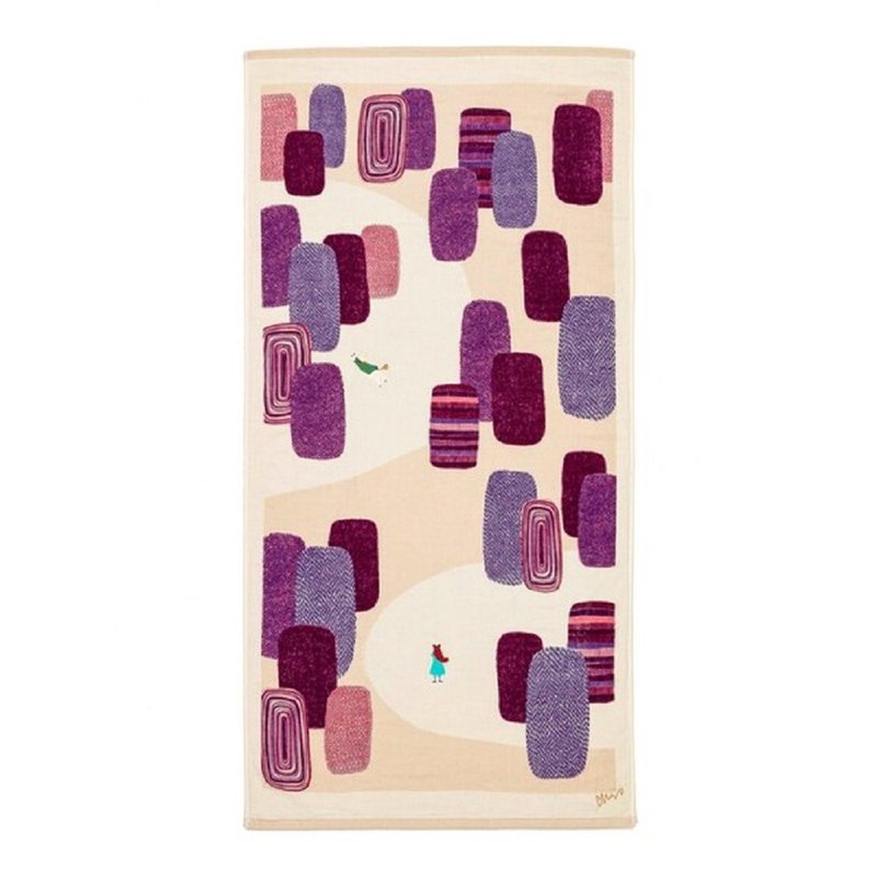 earth tree fair trade MIW illustrator embroidered bath towel Alice