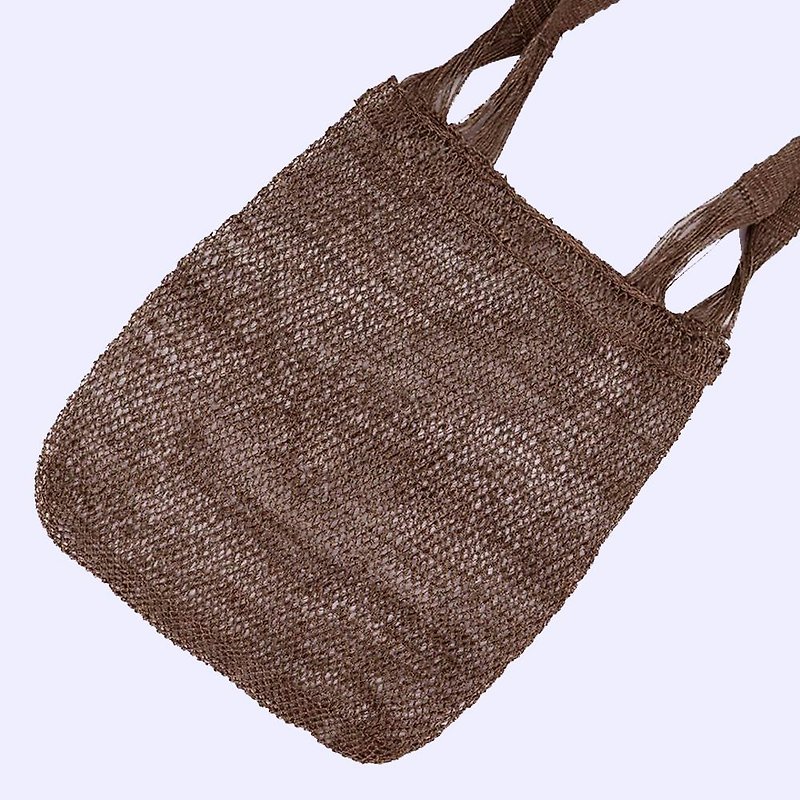 Kudzu Natural Bag/Brown - กระเป๋าถือ - วัสดุอีโค 