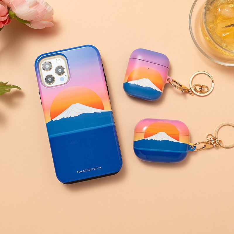 Fujisan Sunset | iPhone MagSafe Phone Case - Phone Cases - Plastic Blue