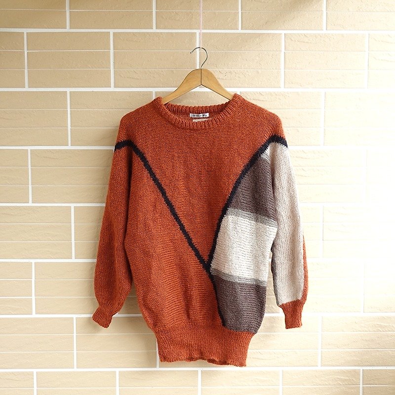 │Slow│ Logs - vintage sweater │vintage cute retro literary whims.... - Women's Sweaters - Other Materials Multicolor