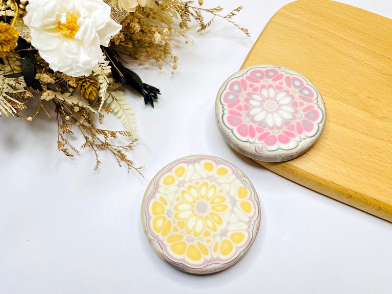 Flower tiles | Olive grape seed soap, wedding favors, event gifts, gift boxes, creative cold-made soaps - สบู่ - วัสดุอีโค 