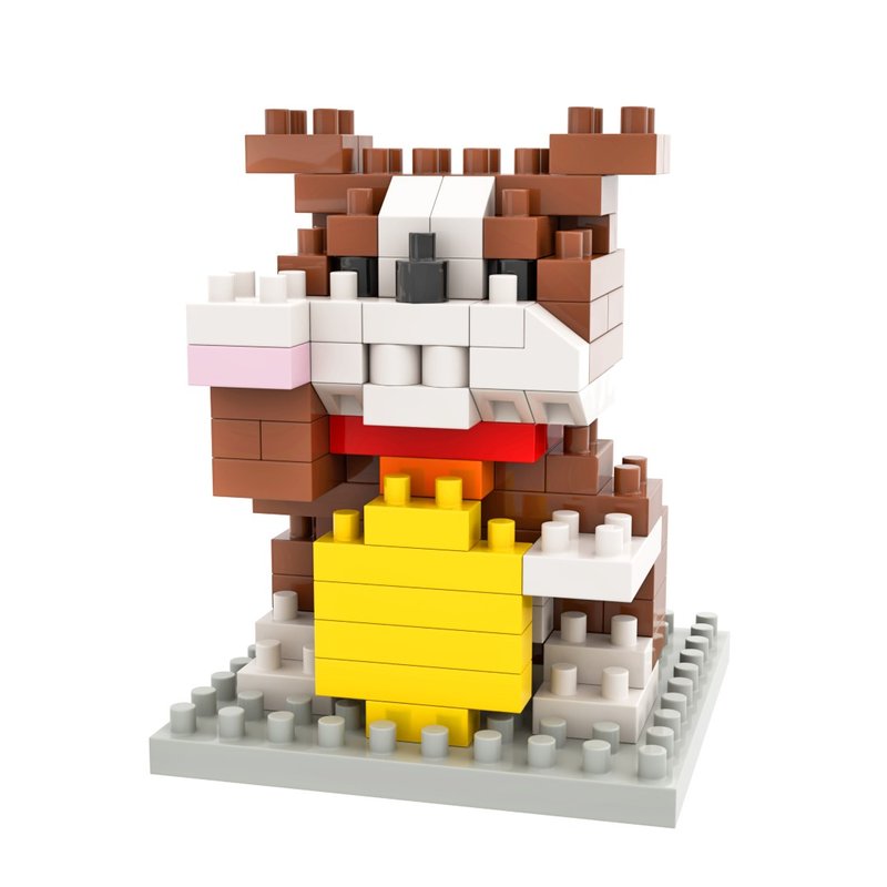 Archbrick 招財鬥牛犬 Pixel 積木 Nanoblock - 桌遊/牌卡 - 塑膠 多色