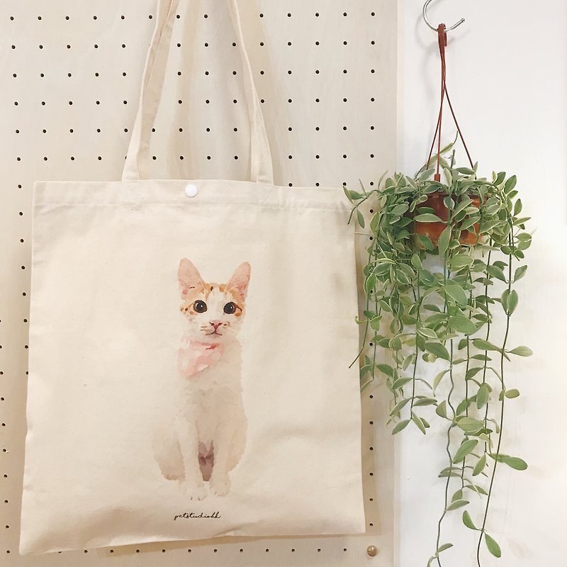 [Additional purchase area] canvas bag totebag / customized | 毛童工作室 PETSTUDIOHK - Messenger Bags & Sling Bags - Cotton & Hemp 