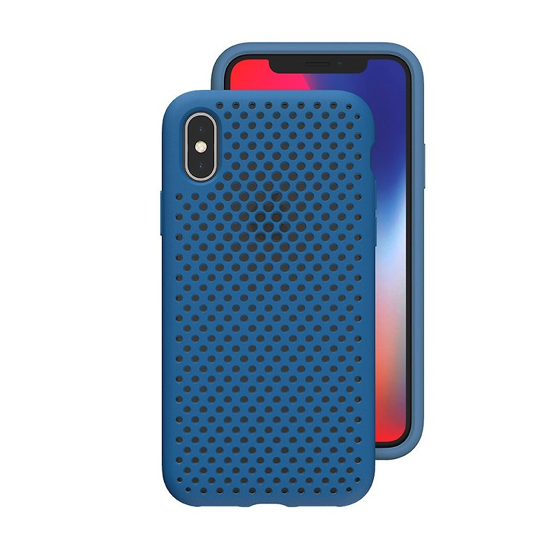 AndMesh-iPhone Xs Max網點軟質防撞保護套-鈷藍色(4571384958837 - 手機殼/手機套 - 其他材質 藍色