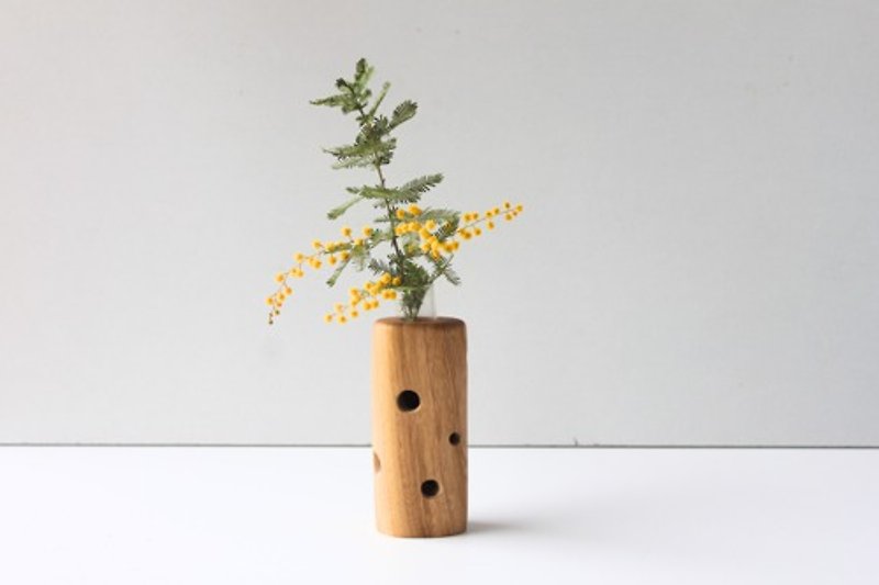 Wooden Vase [Camphor] - ตกแต่งต้นไม้ - ไม้ 