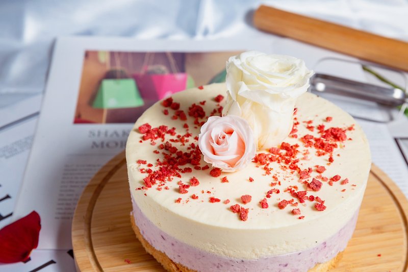 Mom's designated Mother's Day cake/Yongxin/no sugar-free starch cake/sugar-free gluten-free/everlasting flower cake - Cake & Desserts - Fresh Ingredients Pink