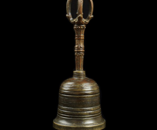 日本の東密法具 – 19世紀 江戸時代 金剛鈴（鈴の高さ16.5cm