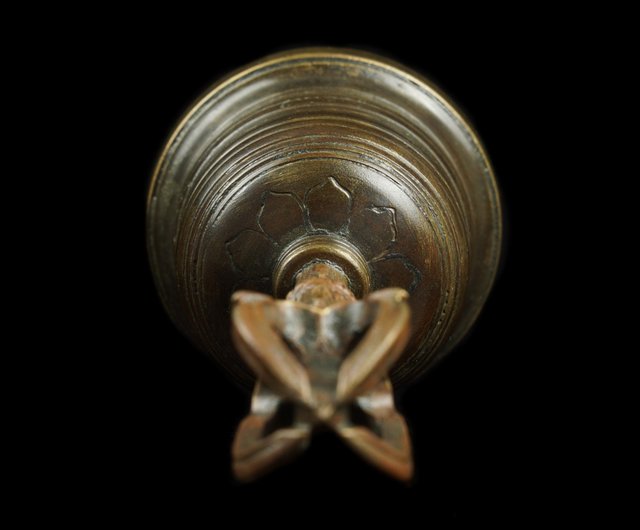 日本の東密法具 – 19世紀 江戸時代 金剛鈴（鈴の高さ16.5cm