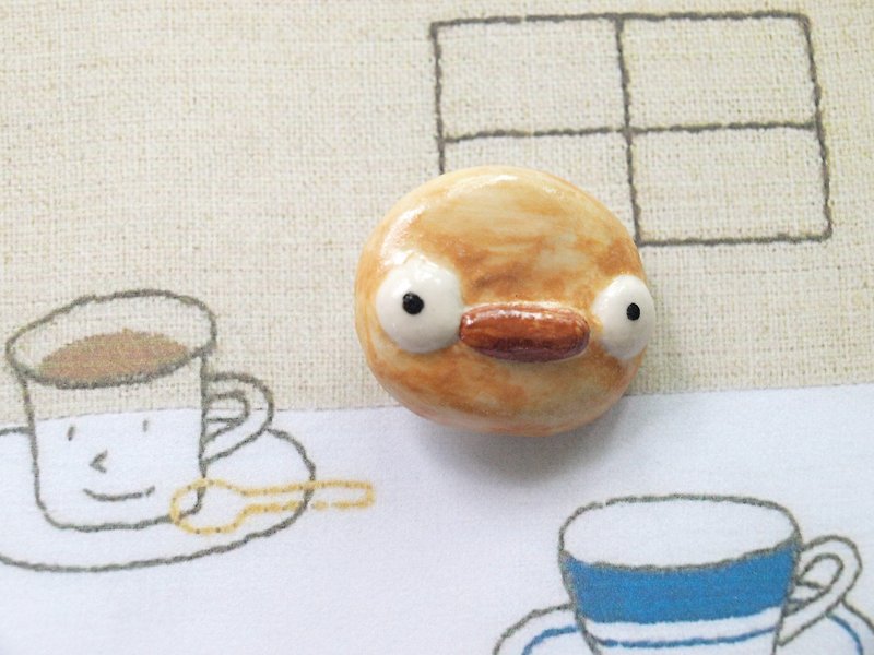 Duck Ceramic - Brooches - Pottery Yellow