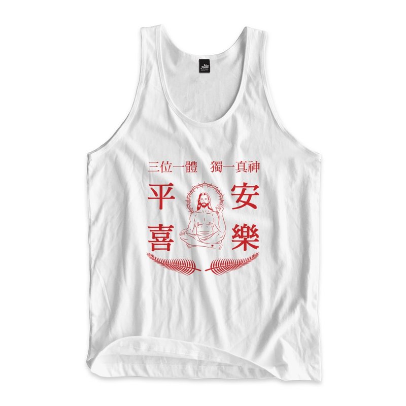 Christ Amulet-Vest White - Men's Tank Tops & Vests - Cotton & Hemp White