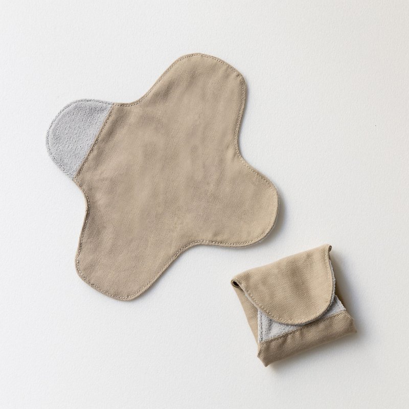 Daily pad set (3 pieces) Khaki - Feminine Products - Cotton & Hemp Khaki