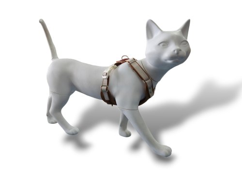 Auskommen 寵物精品 貓咪 小型犬 X胸背帶 (典藏款) 咖啡