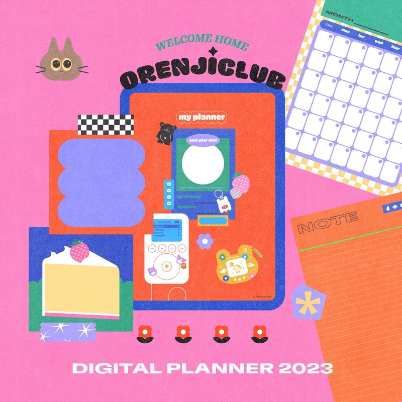 2023電子手帳 | Welcome Home | Goodnotes 模板 | iPad planner - 電子手帳及素材 - 其他材質 