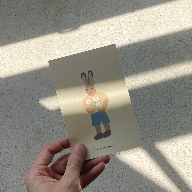 Postcard : Rabbit & friends 01 - Cards & Postcards - Paper Multicolor