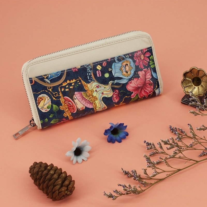 stephy Guoguo Palace Feast-Long Zipper Wallet, Long Clip Bag, Wallet SB022-DH - Wallets - Eco-Friendly Materials 