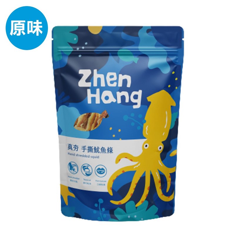 團購最夯【原味】真夯手撕魷魚條100g - 零食/點心 - 新鮮食材 咖啡色