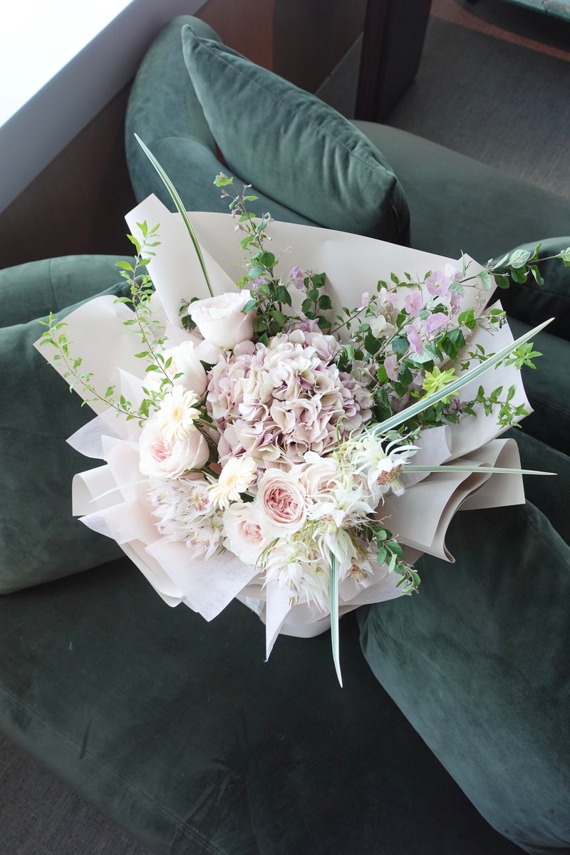 Rose Monopoly Comprehensive Rose Hydrangea Bouquet Birthday Bouquet Proposal Bouquet - Plants - Plants & Flowers Khaki