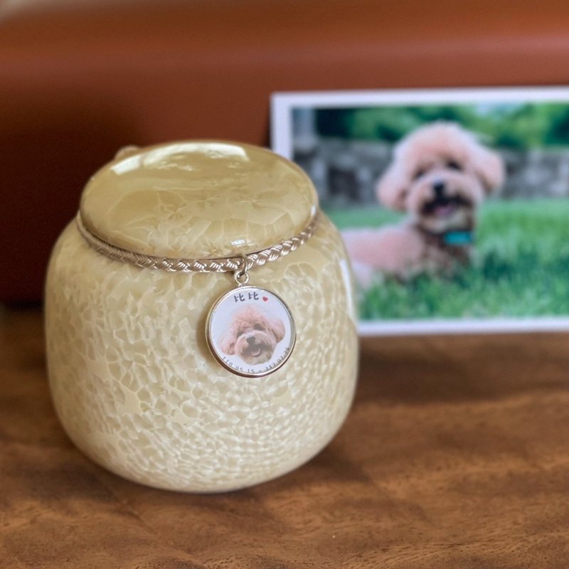 [Customized] Pet Urn | Pet Photo/Name/Anniversary | Prayer Crystal-Yellow - อื่นๆ - ดินเผา สีเหลือง