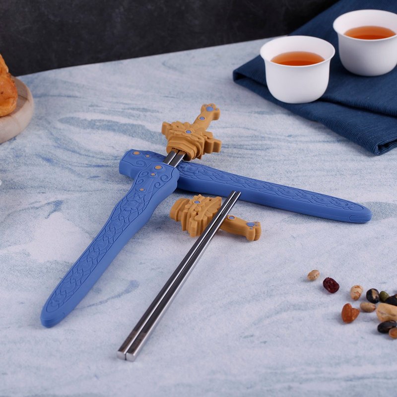 霹靂│食兵器環保筷-般若劍箸 - 筷子/筷架 - 矽膠 紫色
