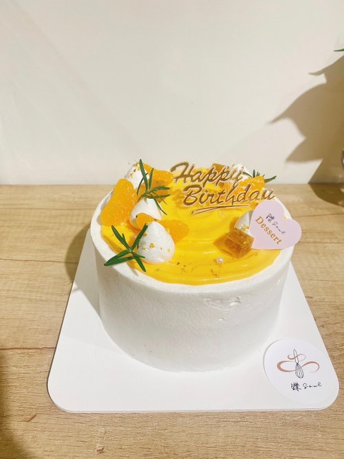 鑠咖啡/甜點專賣店 生日蛋糕 臺北 中山/松山 咖啡課程教學 客製化蛋糕 限自取 百香柳橙伯爵蛋糕 生日蛋糕 蛋糕 鑠甜點 柑橘 水果蛋糕