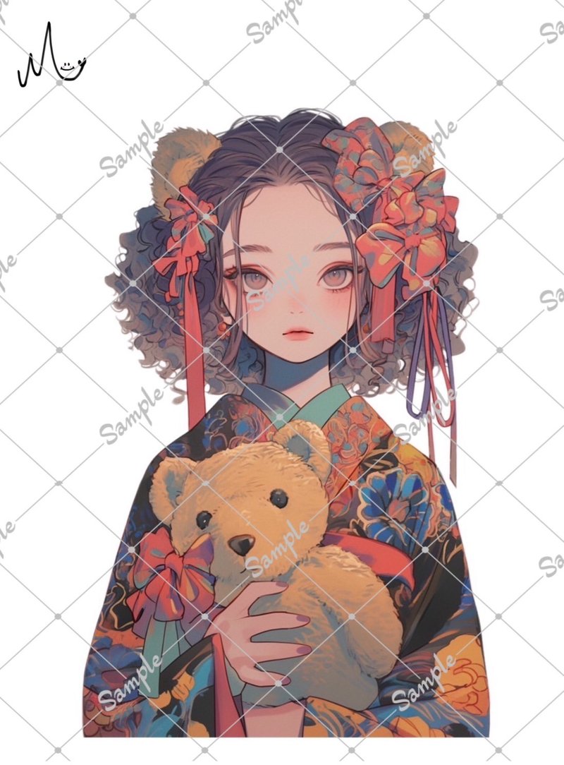 オリジナル人物ステッカー - 貼紙 - 紙 